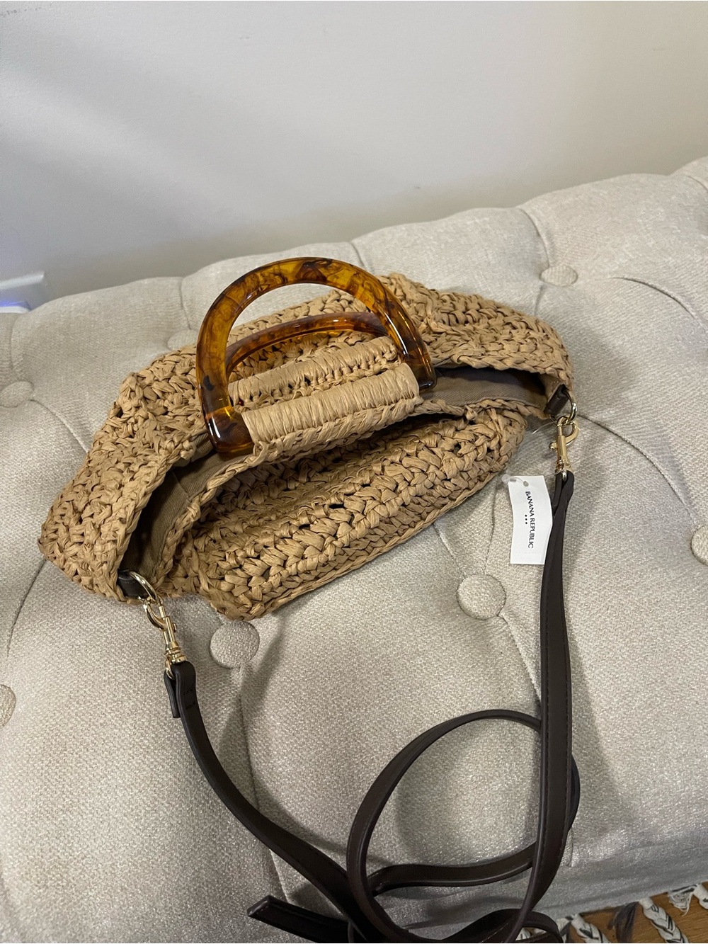 Banana Republic Mini Straw Bag